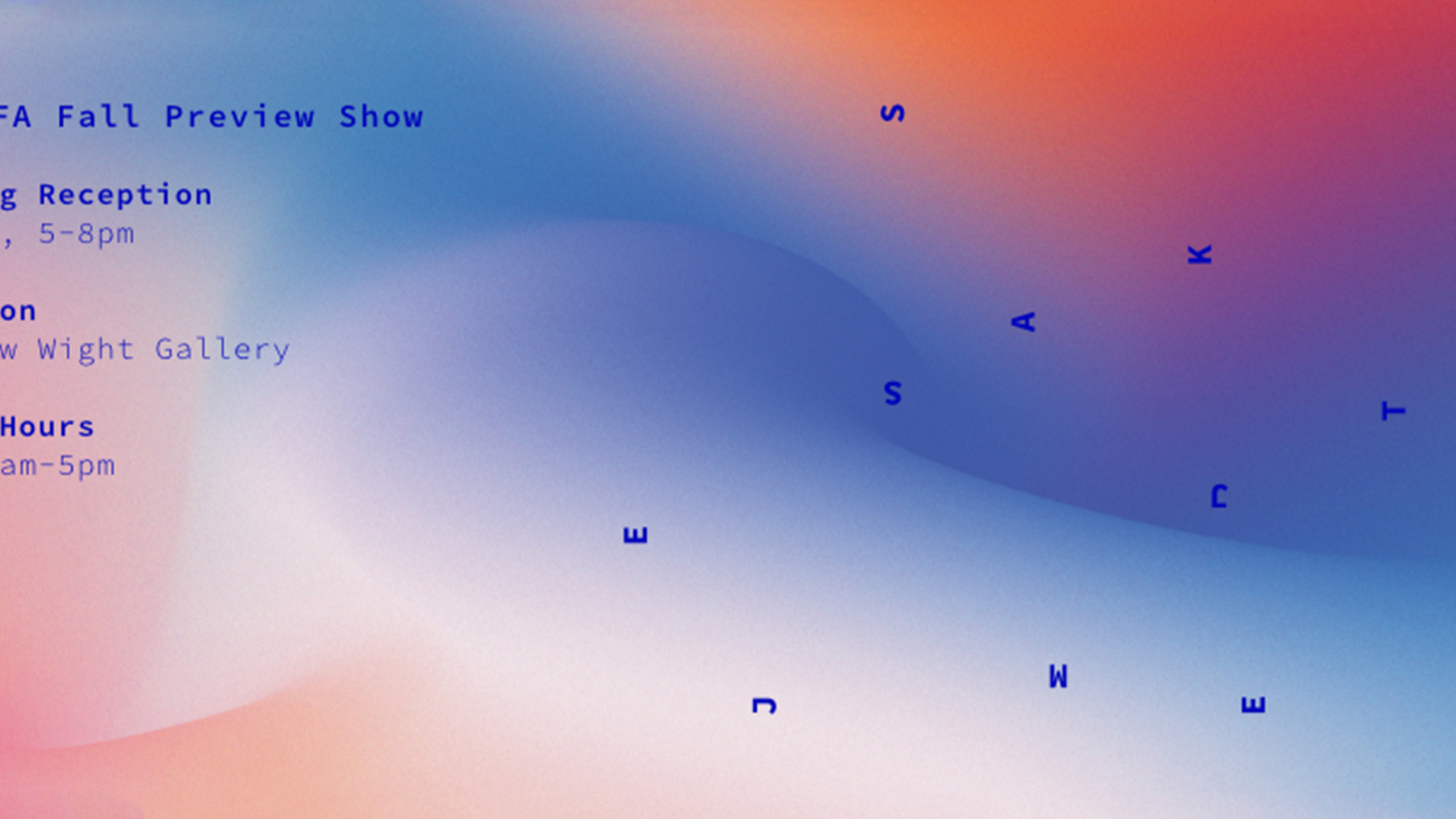 DMA MFA FALL EXHIBITION