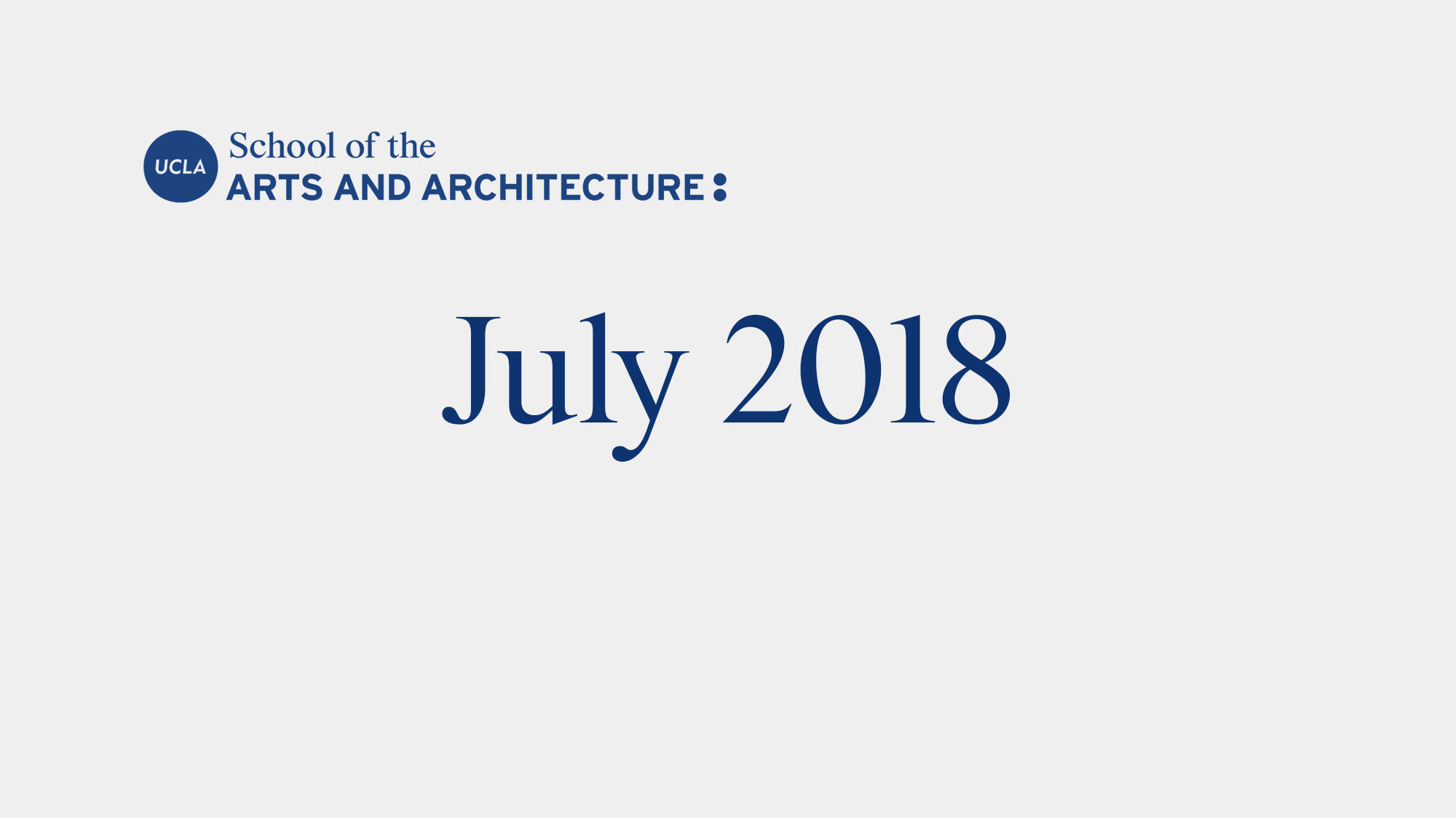 UCLA Arts Newsletter