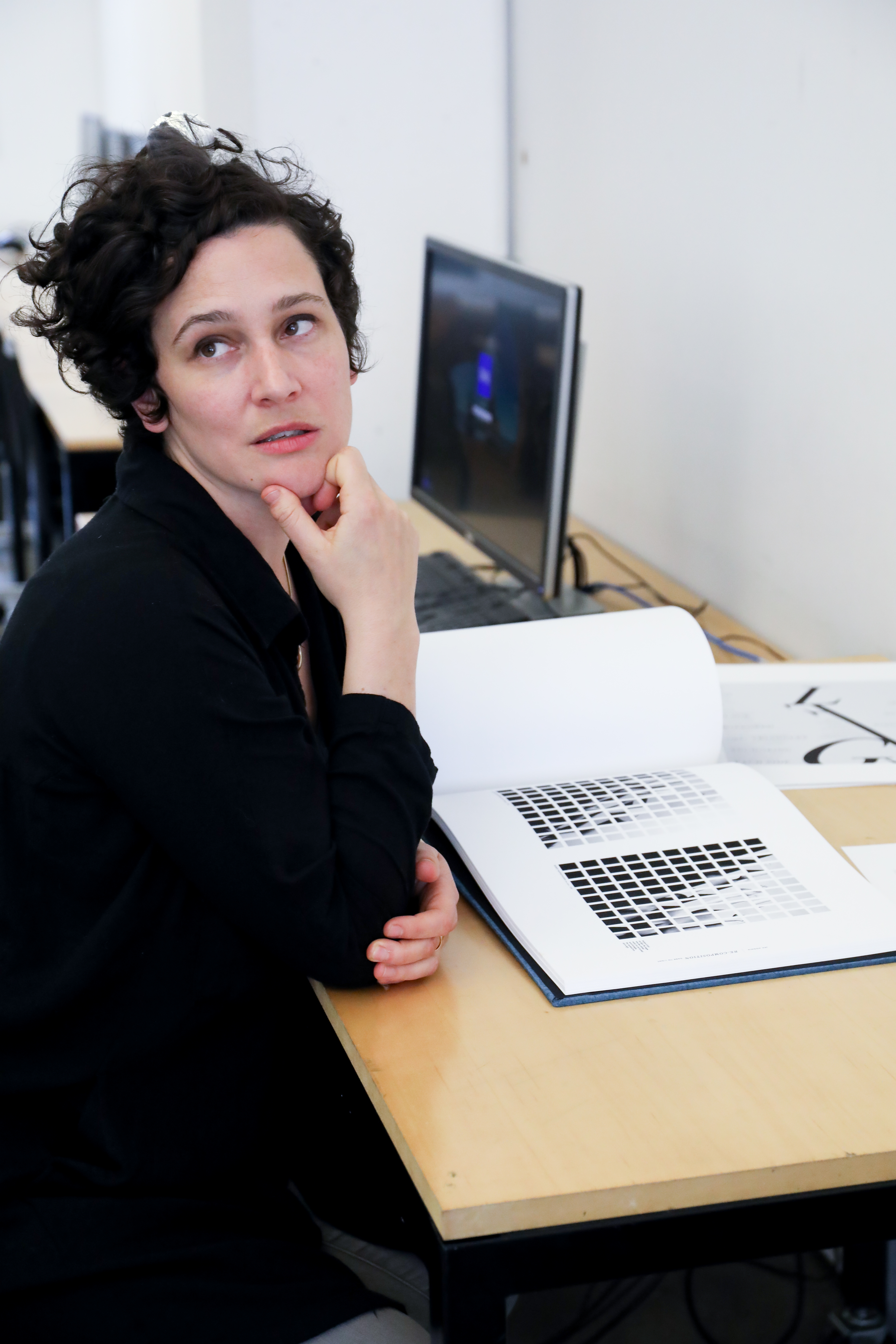 Jen Agosta in the studio