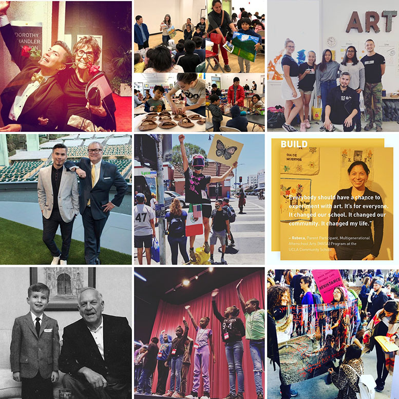 A grid of nine images from Raymundo's work at VAPAE