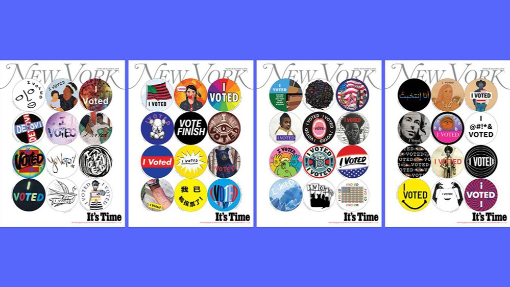 Artists, Including Barbara Kruger, Reimagine “I Voted” Stickers