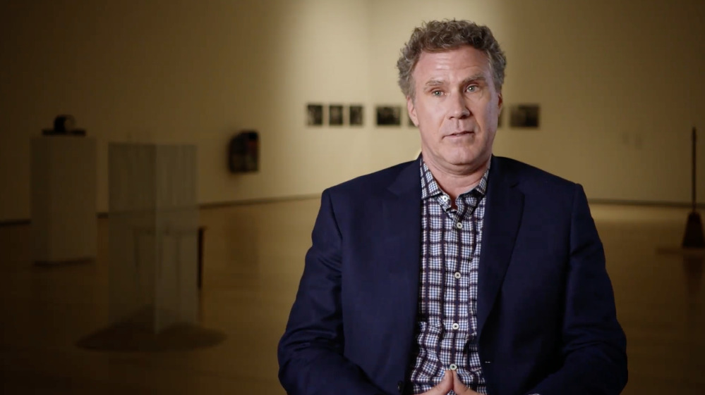 Will Ferrell and Joel McHale try to make sense of the art at LA’s Hammer Museum 